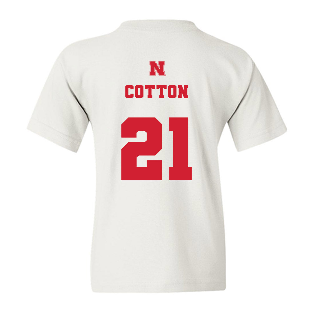 Nebraska - NCAA Baseball : Jaron Cotton - Generic Shersey Youth T-Shirt-1