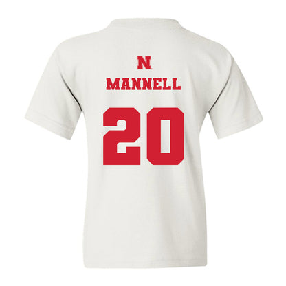 Nebraska - NCAA Baseball : Kevin Mannell - Generic Shersey Youth T-Shirt-1