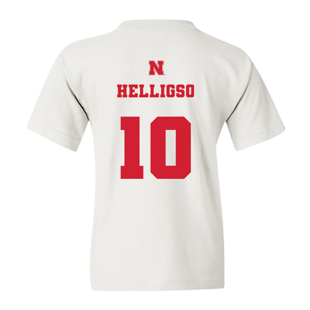 Nebraska - NCAA Baseball : Hogan Helligso - Generic Shersey Youth T-Shirt-1