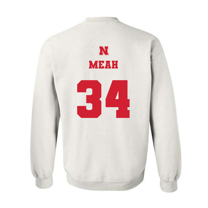 Nebraska - NCAA Men's Basketball : Braxton Meah - Generic Shersey Crewneck Sweatshirt