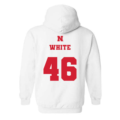 Nebraska - NCAA Baseball : Aiden White - Generic Shersey Hooded Sweatshirt-1