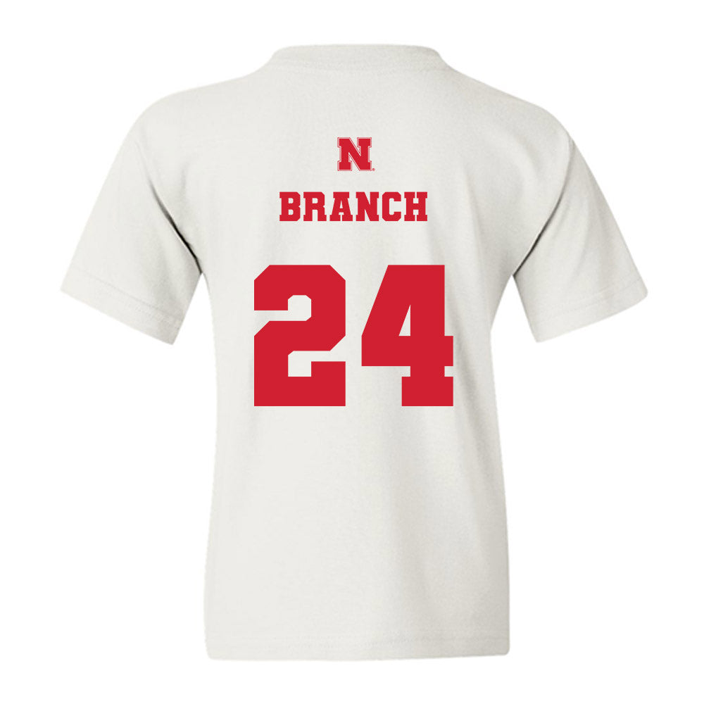 Nebraska - NCAA Football : Derek Branch - Generic Shersey Youth T-Shirt-1