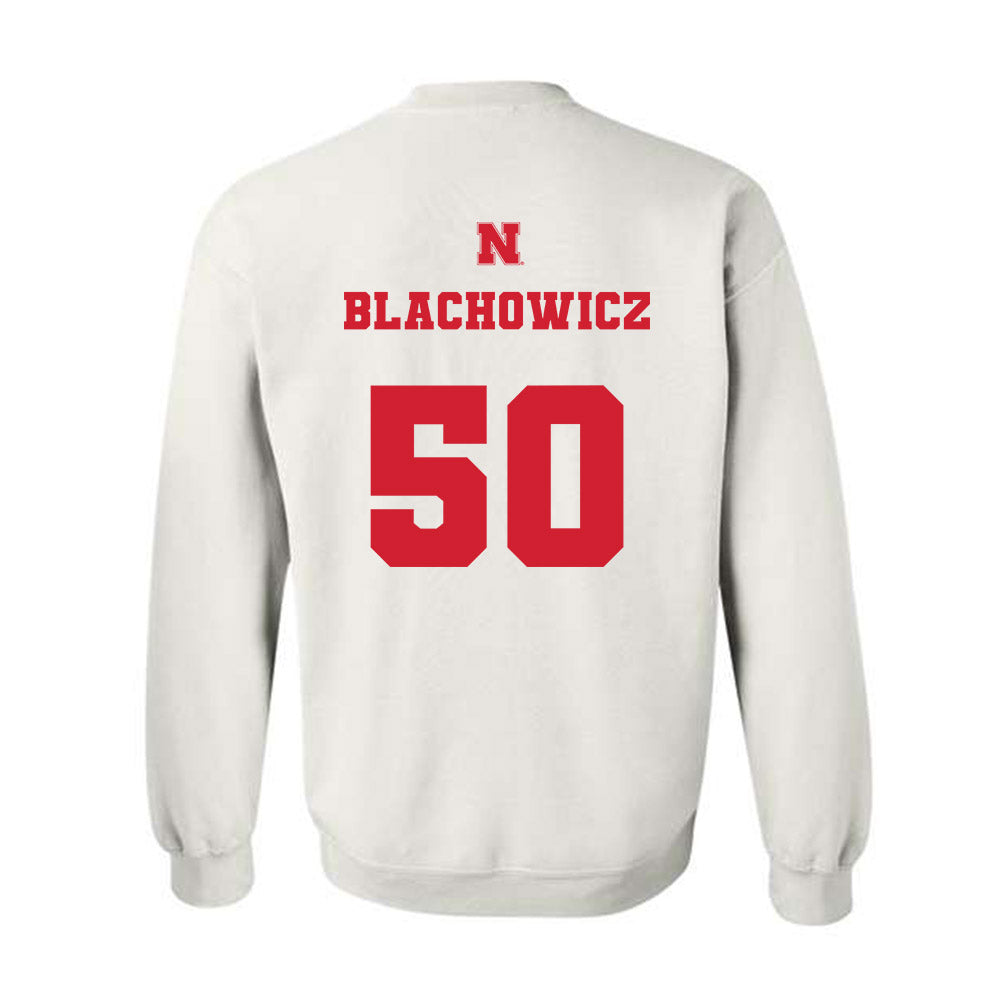 Nebraska - NCAA Baseball : Gavin Blachowicz - Generic Shersey Crewneck Sweatshirt-1