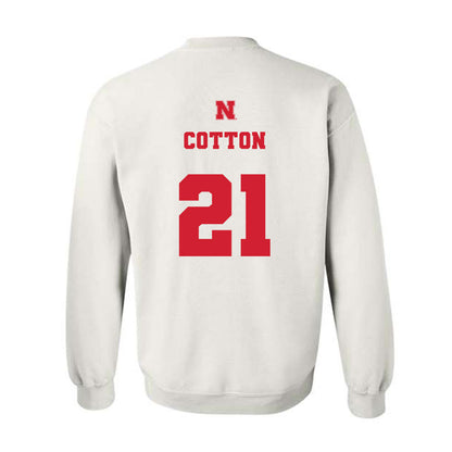 Nebraska - NCAA Baseball : Jaron Cotton - Generic Shersey Crewneck Sweatshirt-1