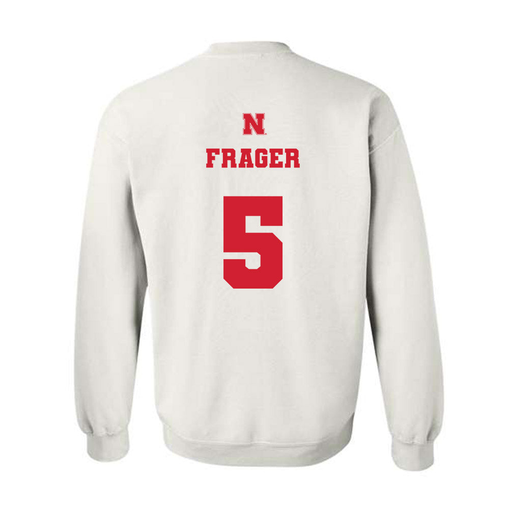 Nebraska - NCAA Men's Basketball : Braden Frager - Generic Shersey Crewneck Sweatshirt