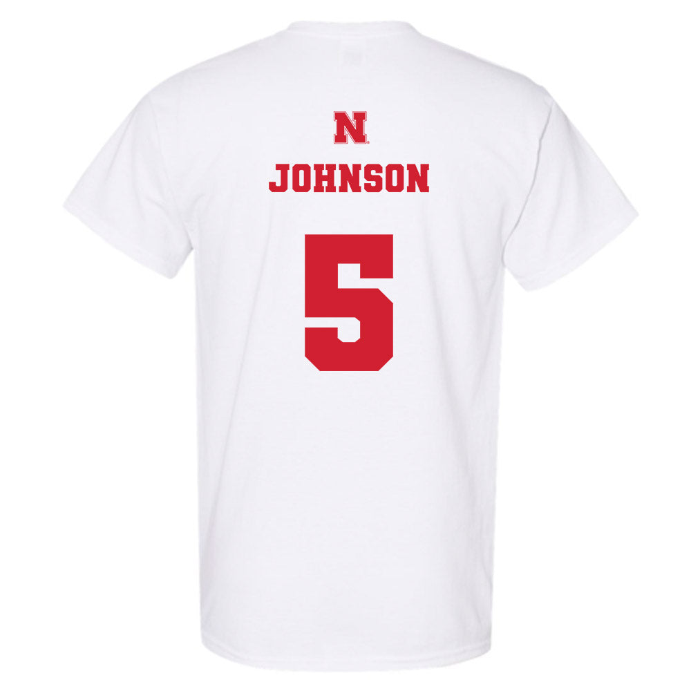 Nebraska - NCAA Women's Basketball : Claire Johnson - Generic Shersey T-Shirt-1
