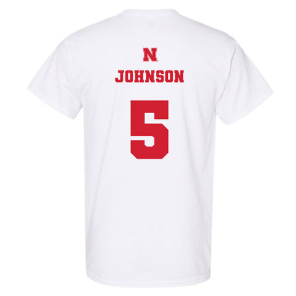 Nebraska - NCAA Women's Basketball : Claire Johnson - Generic Shersey T-Shirt-1