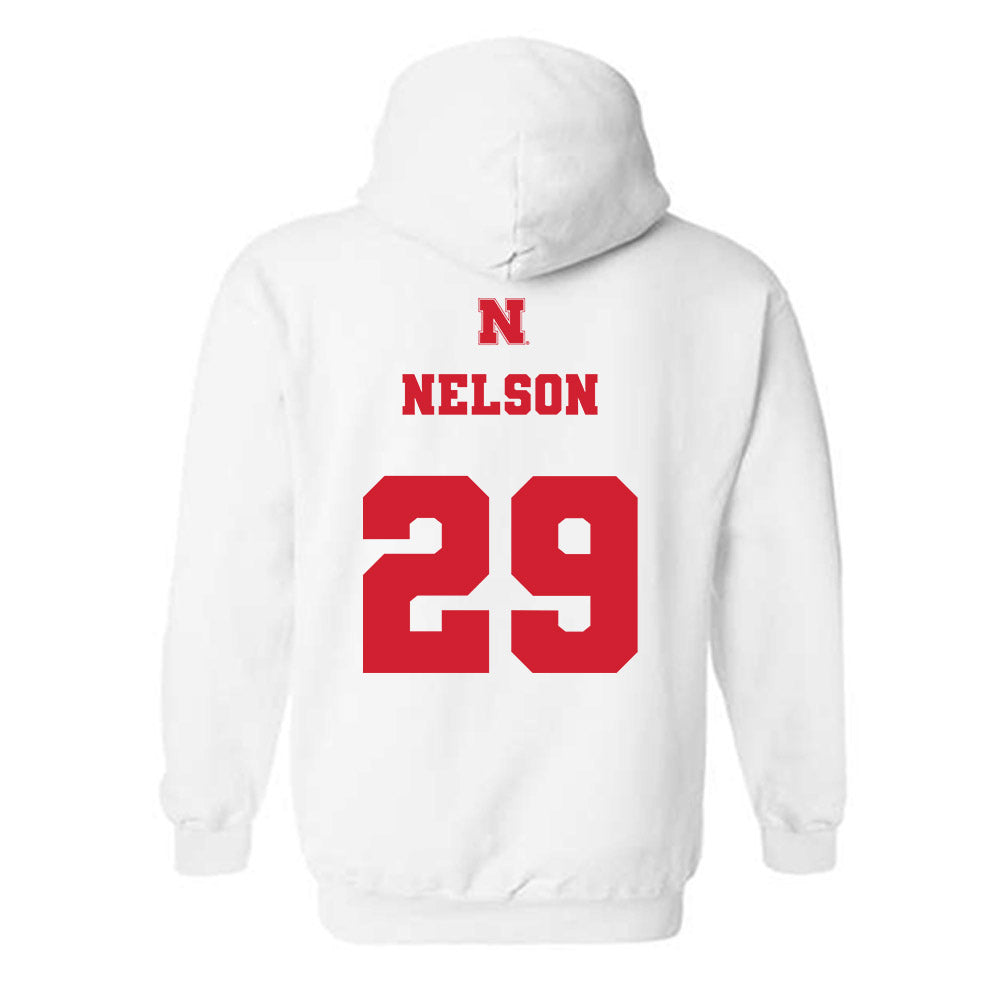 Nebraska - NCAA Football : Carter Nelson - Generic Shersey Hooded Sweatshirt