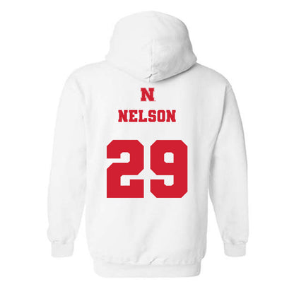 Nebraska - NCAA Football : Carter Nelson - Generic Shersey Hooded Sweatshirt