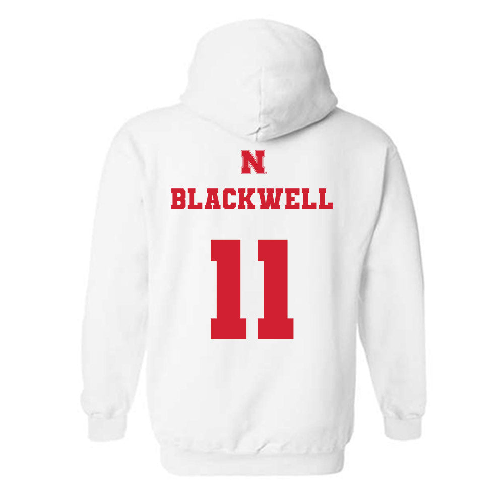 Nebraska - NCAA Women's Volleyball : Leyla Blackwell - Generic Shersey Hooded Sweatshirt