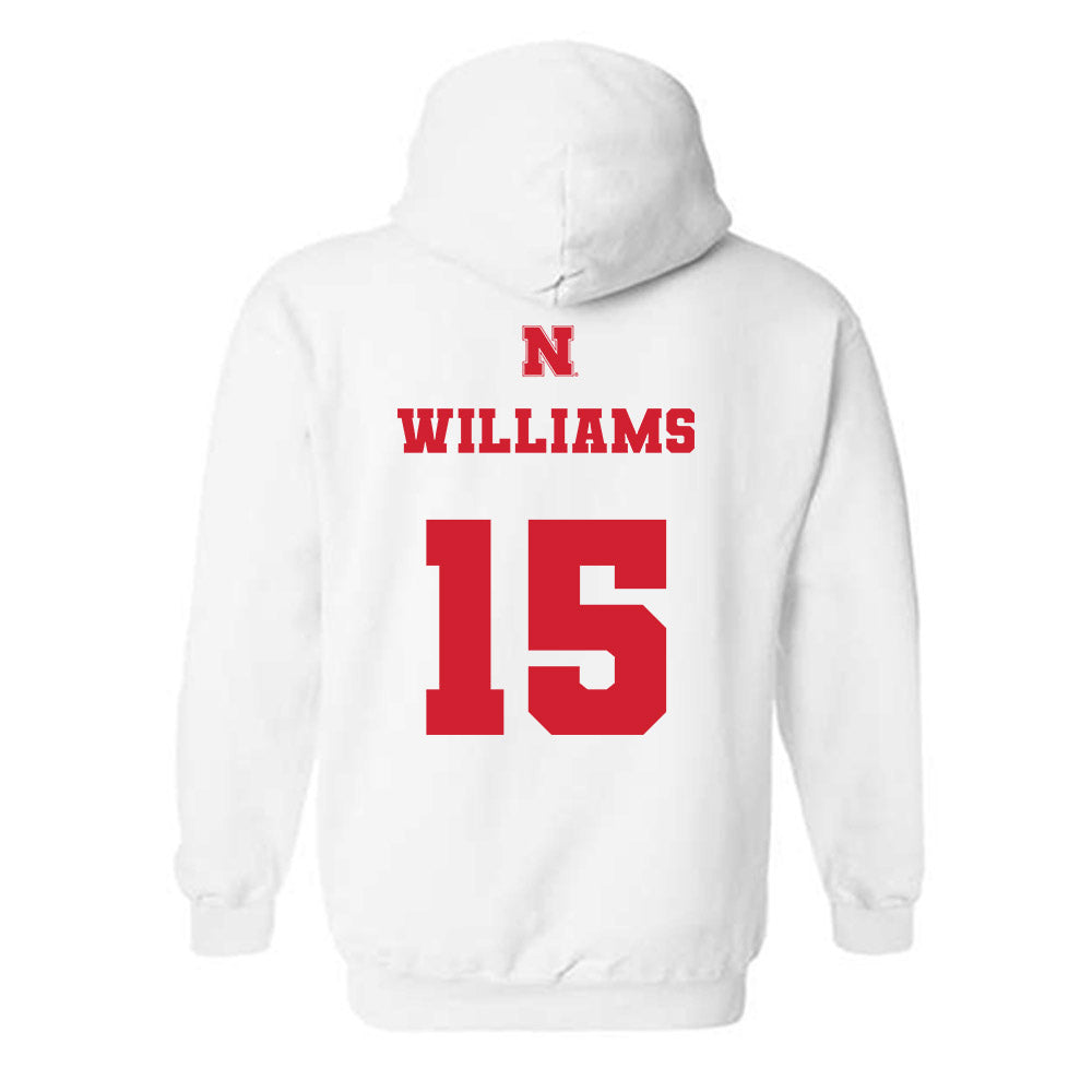 Nebraska - NCAA Women's Basketball : Kennadi Williams - Generic Shersey Hooded Sweatshirt-1