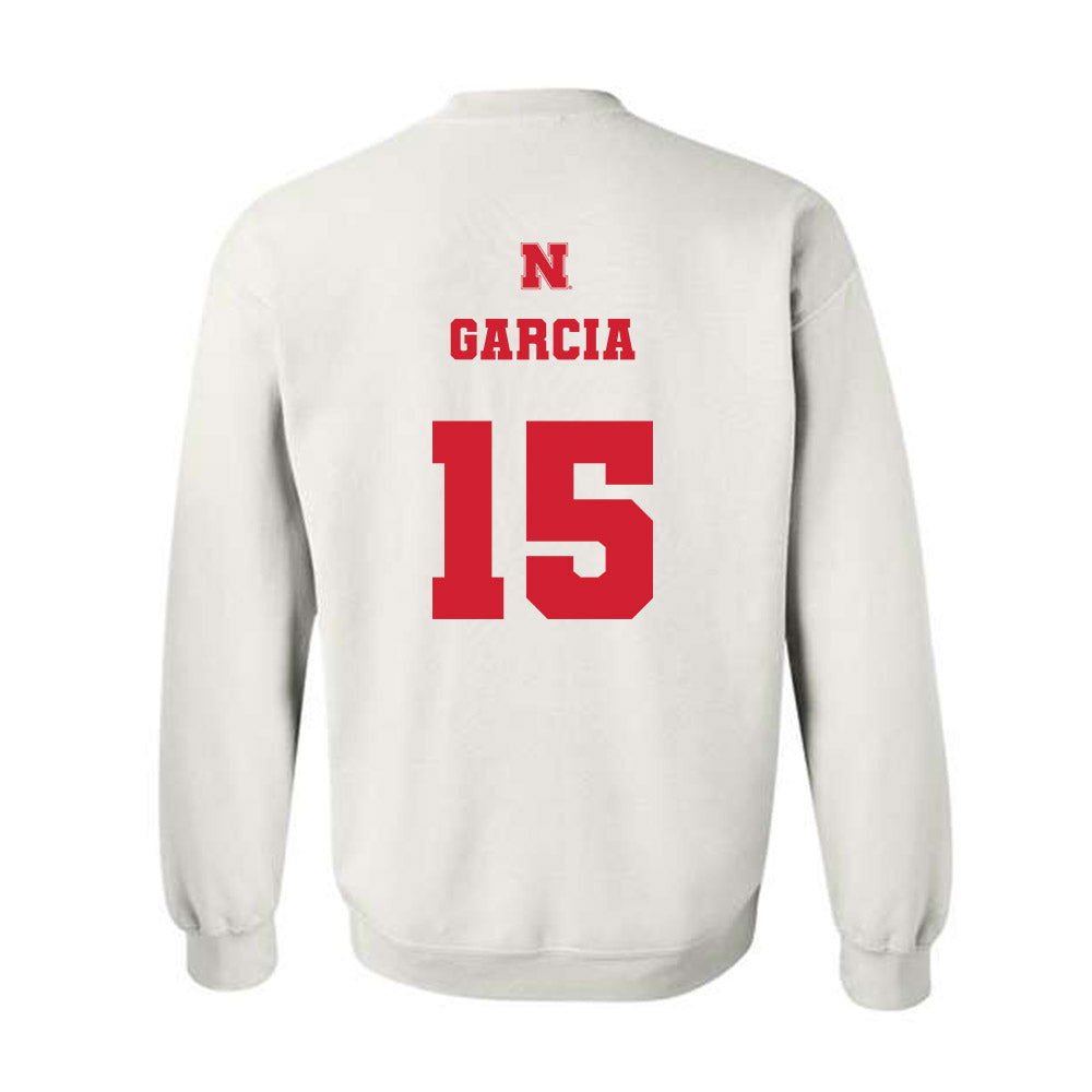 Nebraska - NCAA Men's Basketball : Jared Garcia - Generic Shersey Crewneck Sweatshirt-1