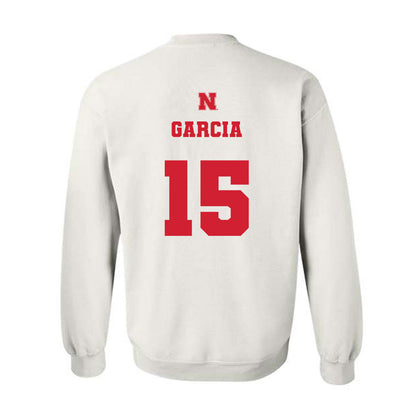Nebraska - NCAA Men's Basketball : Jared Garcia - Generic Shersey Crewneck Sweatshirt-1