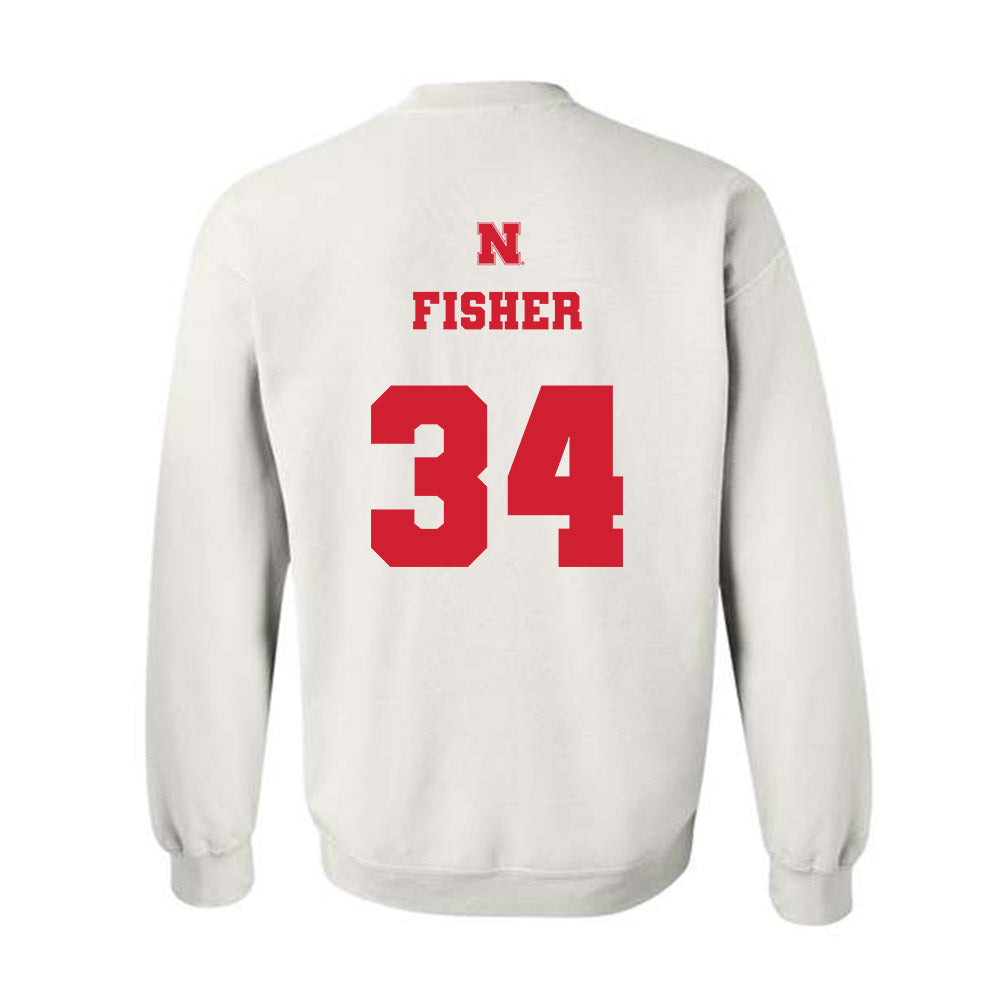Nebraska - NCAA Women's Basketball : Emily Fisher - Generic Shersey Crewneck Sweatshirt-1