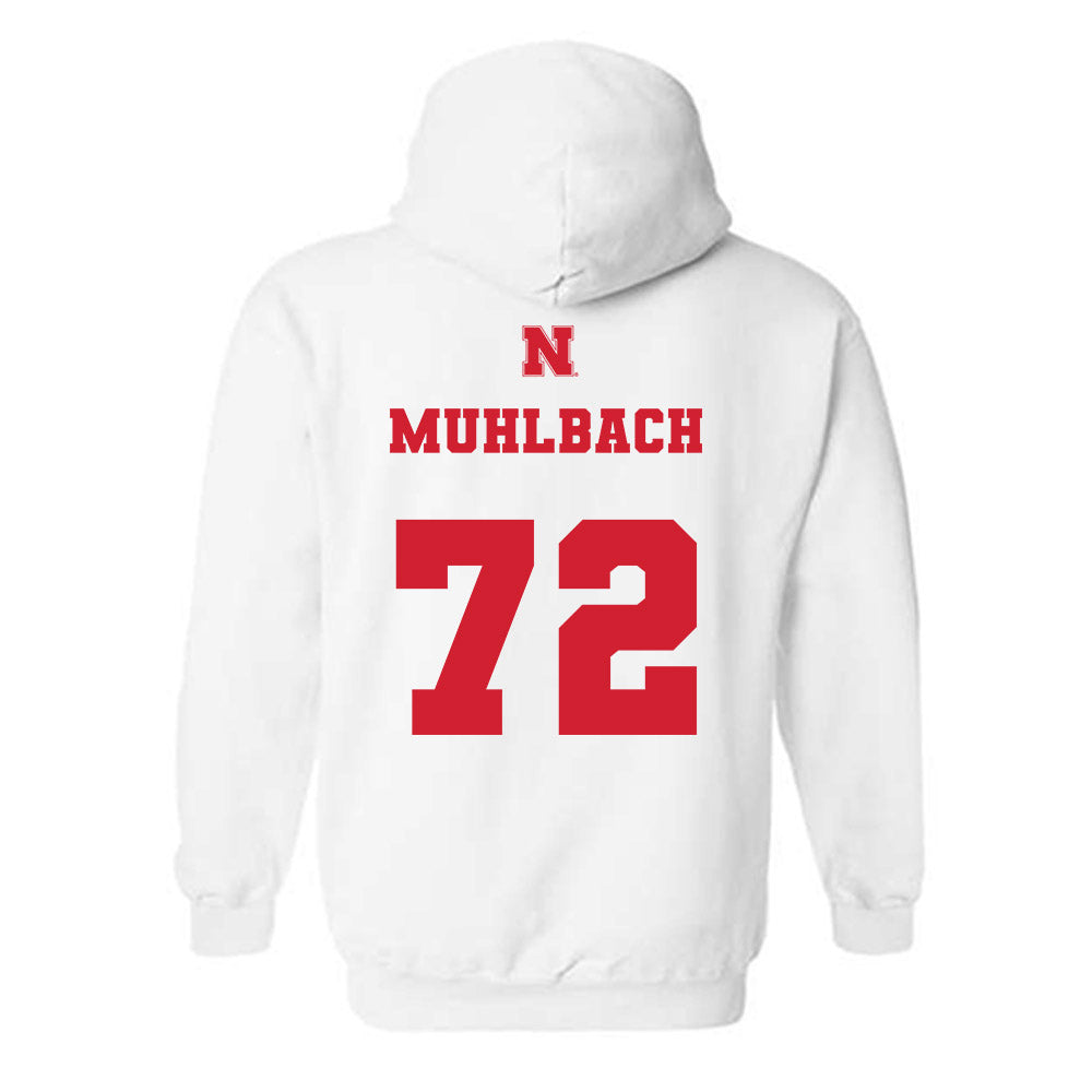 Nebraska - NCAA Softball : Carlie Muhlbach - Generic Shersey Hooded Sweatshirt-1