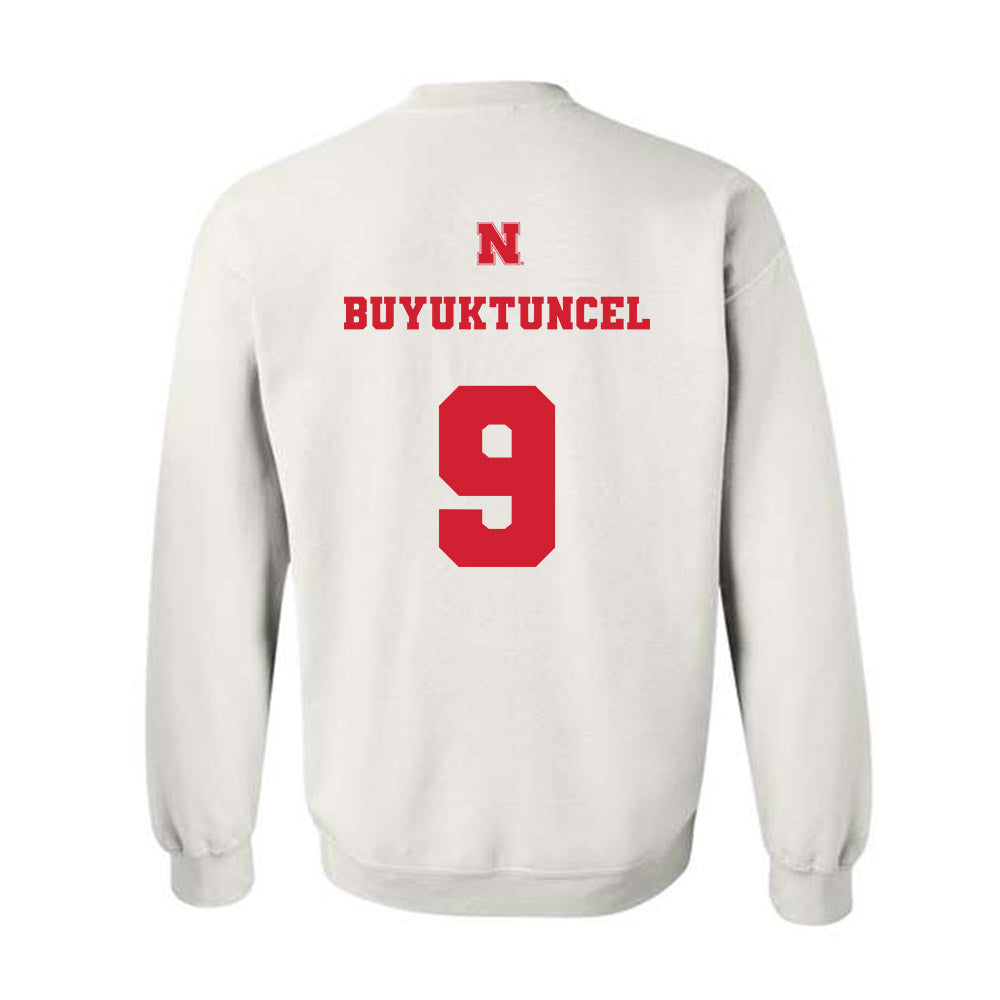 Nebraska - NCAA Men's Basketball : Berke Buyuktuncel - Generic Shersey Crewneck Sweatshirt-1