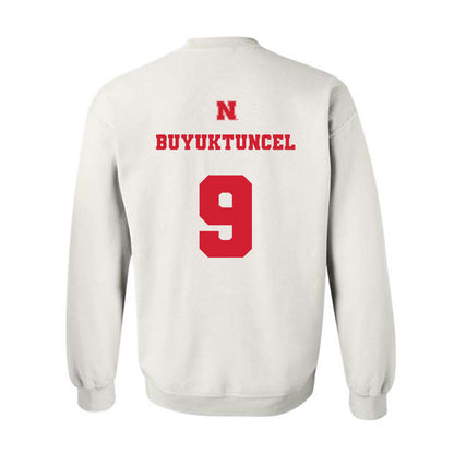 Nebraska - NCAA Men's Basketball : Berke Buyuktuncel - Generic Shersey Crewneck Sweatshirt-1