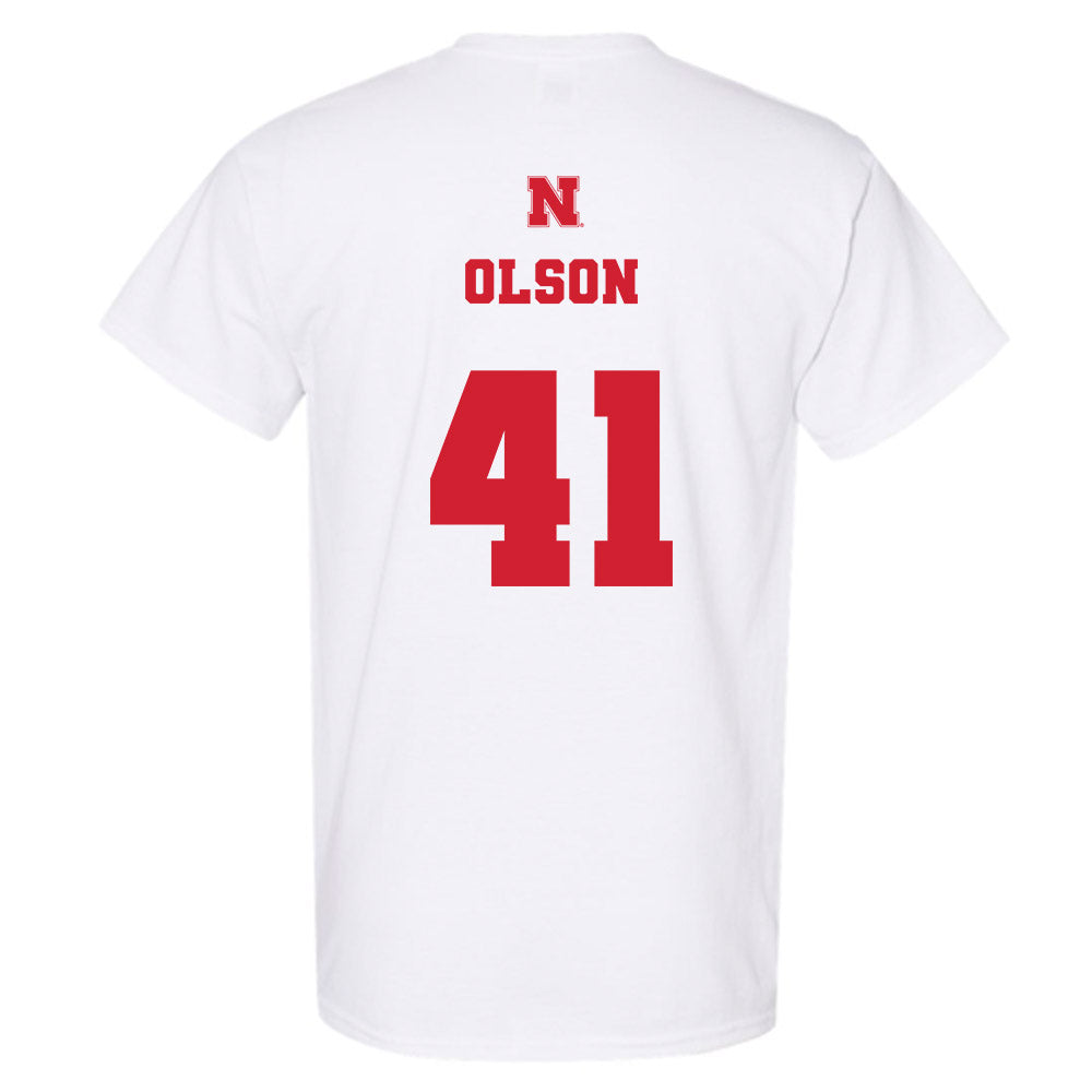 Nebraska - NCAA Baseball : Chase Olson - Generic Shersey T-Shirt-1