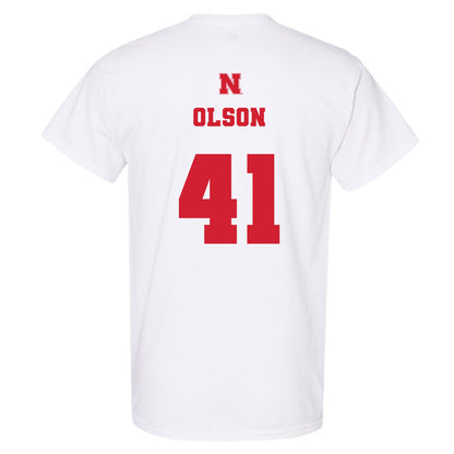 Nebraska - NCAA Baseball : Chase Olson - Generic Shersey T-Shirt-1