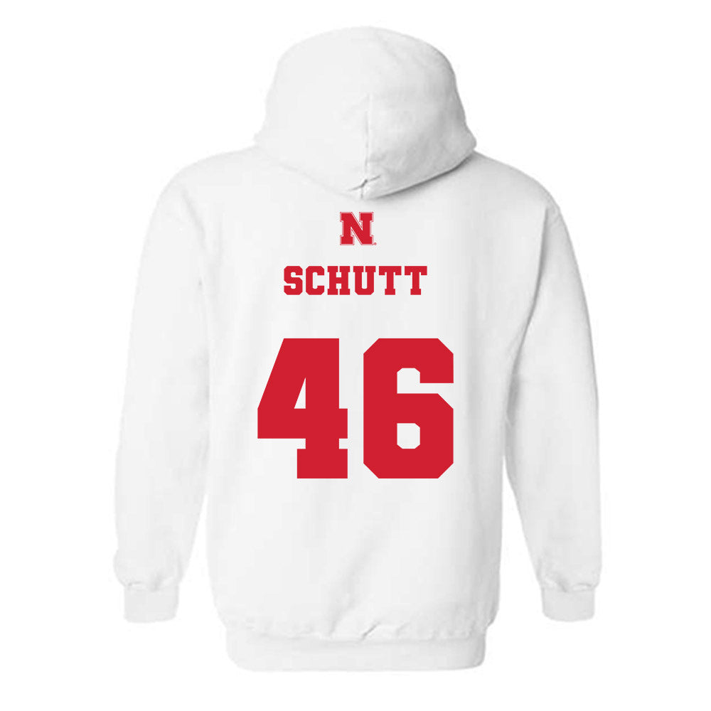 Nebraska - NCAA Football : Connor Schutt - Generic Shersey Hooded Sweatshirt-1