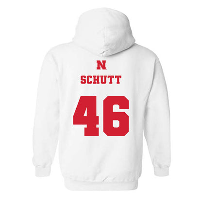 Nebraska - NCAA Football : Connor Schutt - Generic Shersey Hooded Sweatshirt-1