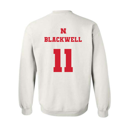 Nebraska - NCAA Women's Volleyball : Leyla Blackwell - Generic Shersey Crewneck Sweatshirt