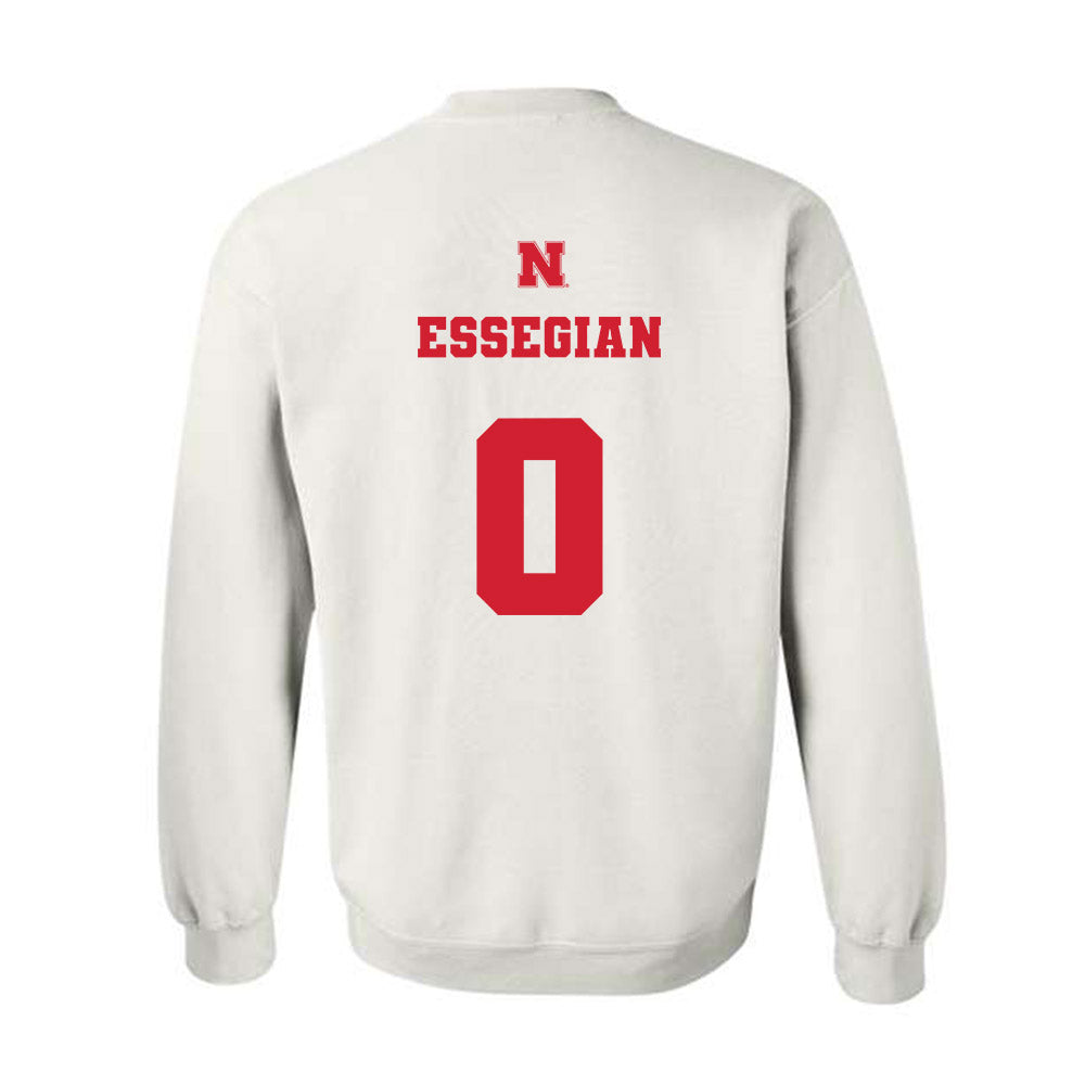Nebraska - NCAA Men's Basketball : Connor Essegian - Generic Shersey Crewneck Sweatshirt-1