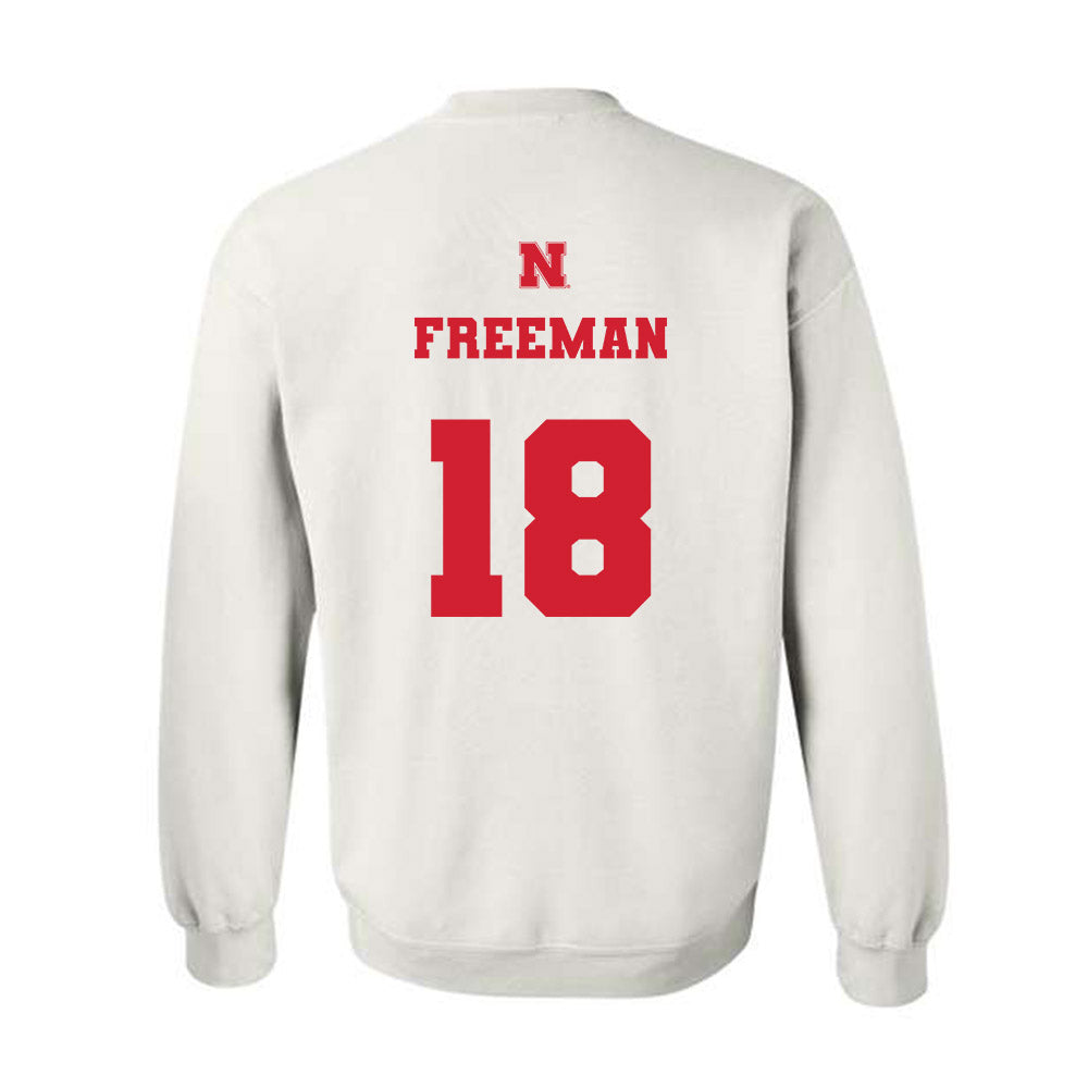 Nebraska - NCAA Baseball : Preston Freeman - Generic Shersey Crewneck Sweatshirt-1