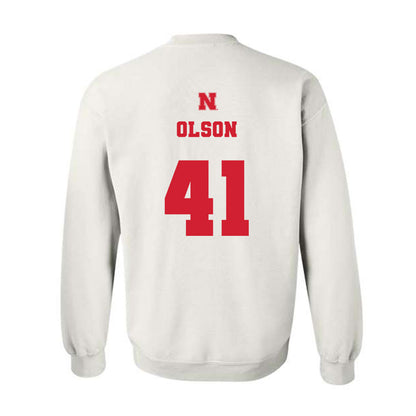 Nebraska - NCAA Baseball : Chase Olson - Generic Shersey Crewneck Sweatshirt-1