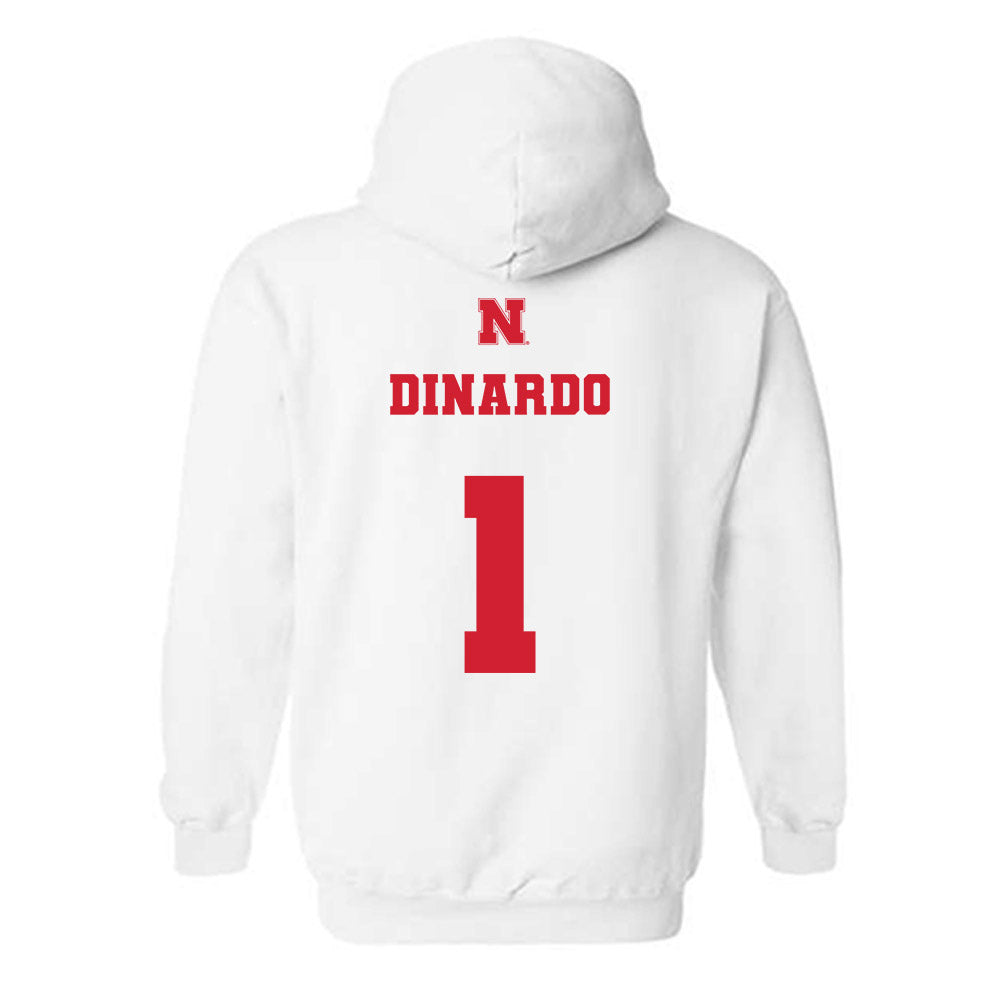 Nebraska - NCAA Softball : Olivia DiNardo - Generic Shersey Hooded Sweatshirt-1