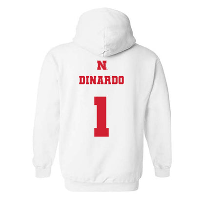 Nebraska - NCAA Softball : Olivia DiNardo - Generic Shersey Hooded Sweatshirt-1