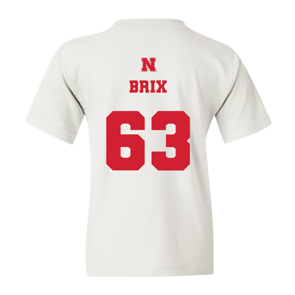 Nebraska - NCAA Football : Grant Brix - Generic Shersey Youth T-Shirt