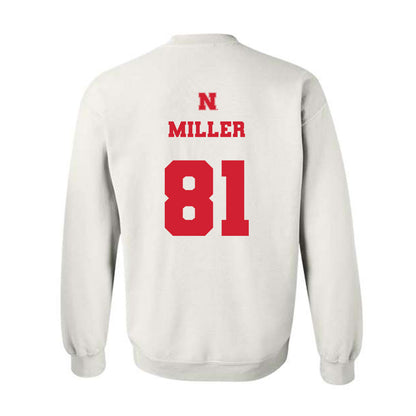 Nebraska - NCAA Football : Hayes Miller - Generic Shersey Crewneck Sweatshirt