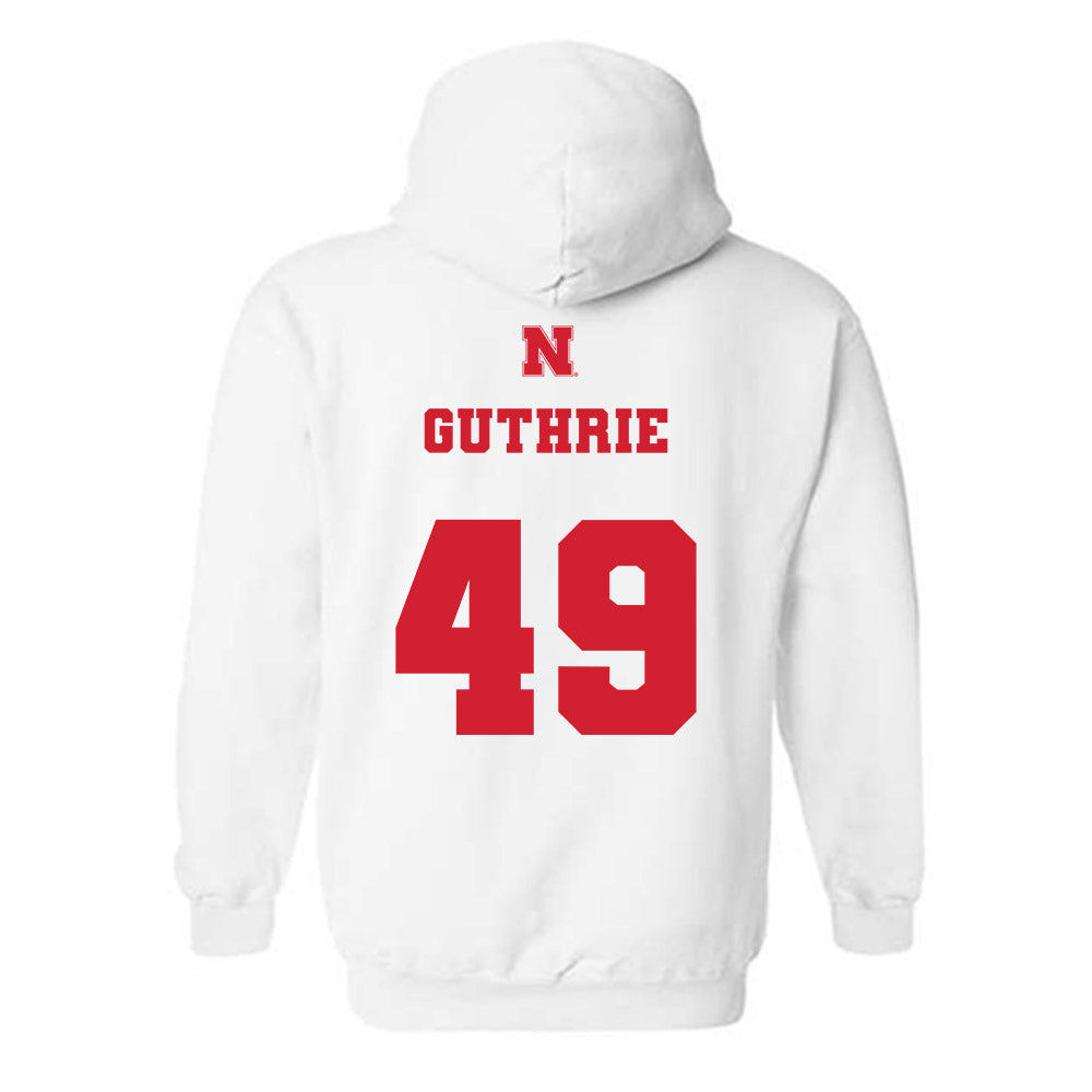 Nebraska - NCAA Football : Rex Guthrie - Generic Shersey Hooded Sweatshirt