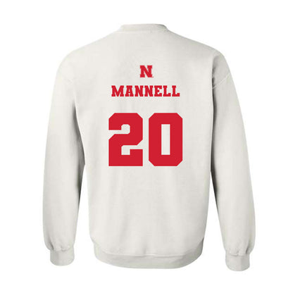 Nebraska - NCAA Baseball : Kevin Mannell - Generic Shersey Crewneck Sweatshirt-1
