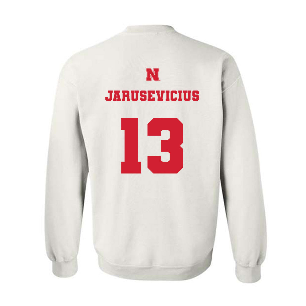 Nebraska - NCAA Men's Basketball : Ugnius Jarusevicius - Generic Shersey Crewneck Sweatshirt-1
