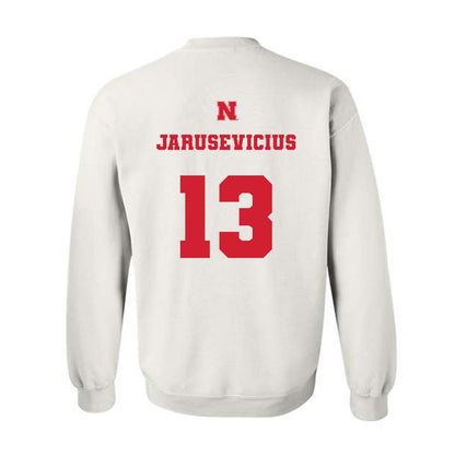 Nebraska - NCAA Men's Basketball : Ugnius Jarusevicius - Generic Shersey Crewneck Sweatshirt-1