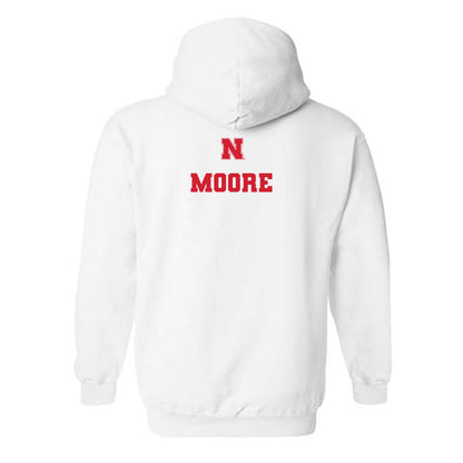 Nebraska - NCAA Men's Track & Field : Micah Moore - Generic Shersey Hooded Sweatshirt