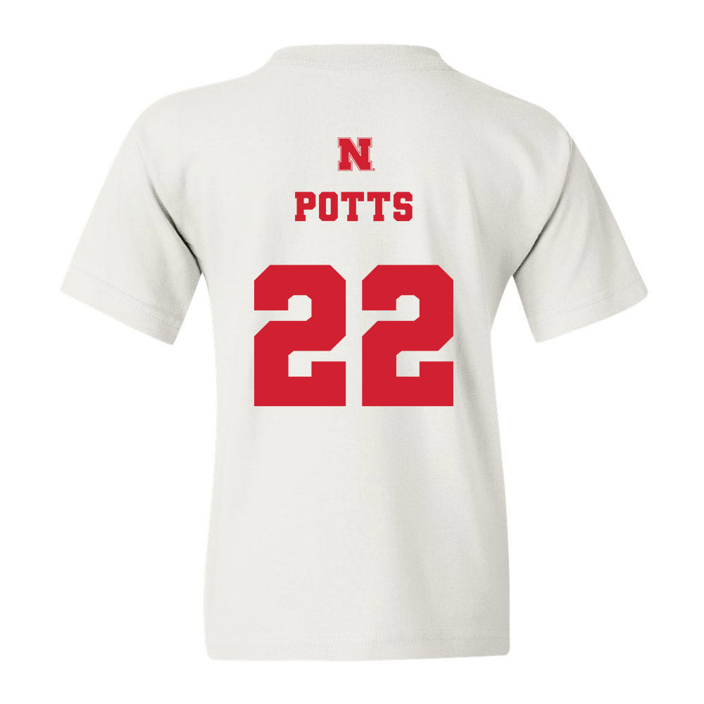 Nebraska - NCAA Women's Basketball : Natalie Potts - Generic Shersey Youth T-Shirt