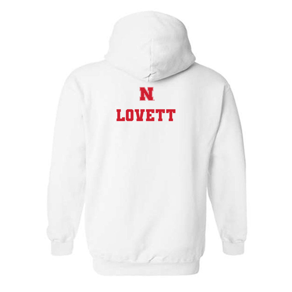 Nebraska - NCAA Wrestling : Ridge Lovett - Generic Shersey Hooded Sweatshirt