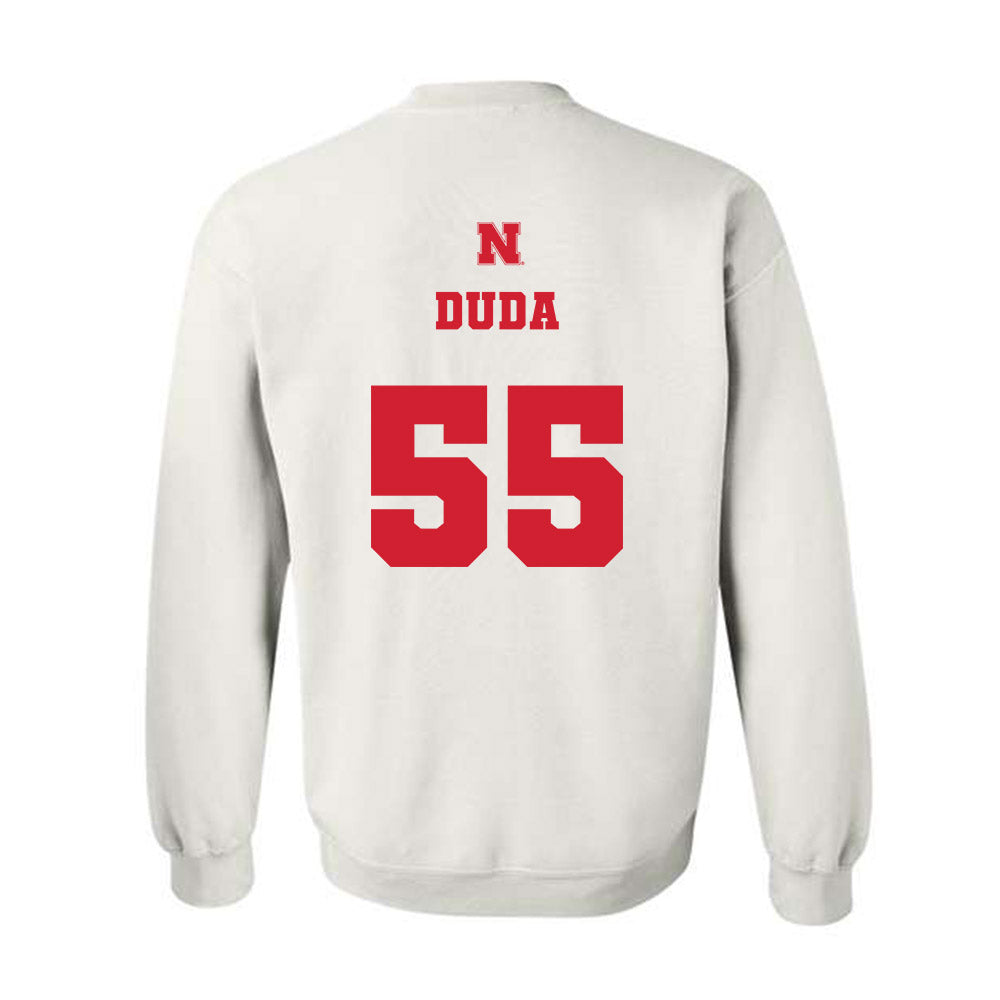 Nebraska - NCAA Football : Ethan Duda - Generic Shersey Crewneck Sweatshirt-1