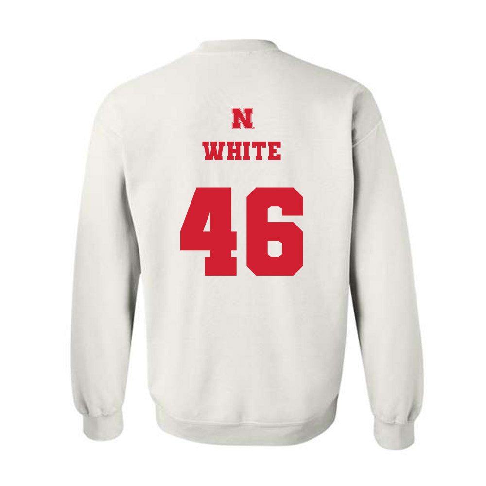 Nebraska - NCAA Baseball : Aiden White - Generic Shersey Crewneck Sweatshirt-1