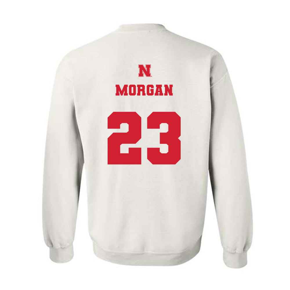 Nebraska - NCAA Men's Basketball : Andrew Morgan - Generic Shersey Crewneck Sweatshirt