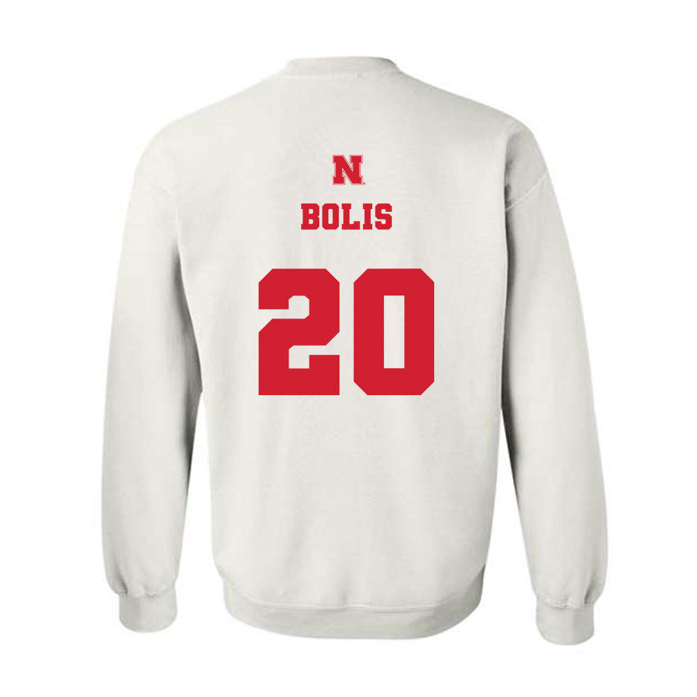 Nebraska - NCAA Men's Basketball : Justin Bolis - Generic Shersey Crewneck Sweatshirt