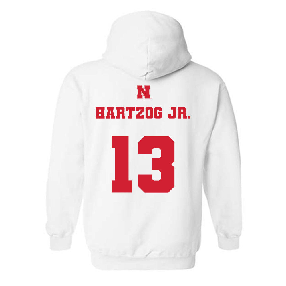 Nebraska - NCAA Football : Malcolm Hartzog Jr. - Generic Shersey Hooded Sweatshirt