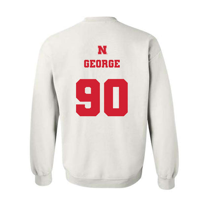 Nebraska - NCAA Football : Jaylen George - Generic Shersey Crewneck Sweatshirt-1