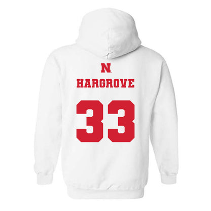 Nebraska - NCAA Women's Basketball : Amiah Hargrove - Generic Shersey Hooded Sweatshirt