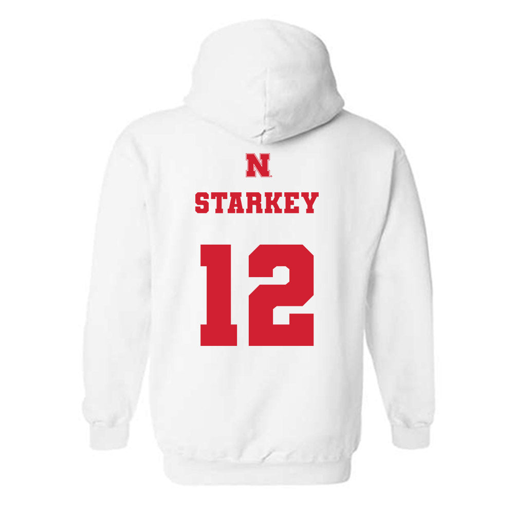 Nebraska - NCAA Women's Bowling : Abigail Starkey - Generic Shersey Hooded Sweatshirt-1
