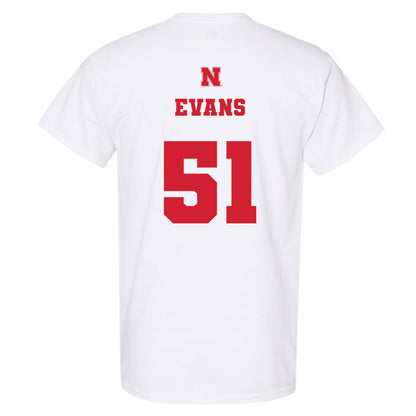 Nebraska - NCAA Football : Justin Evans - Generic Shersey T-Shirt-1