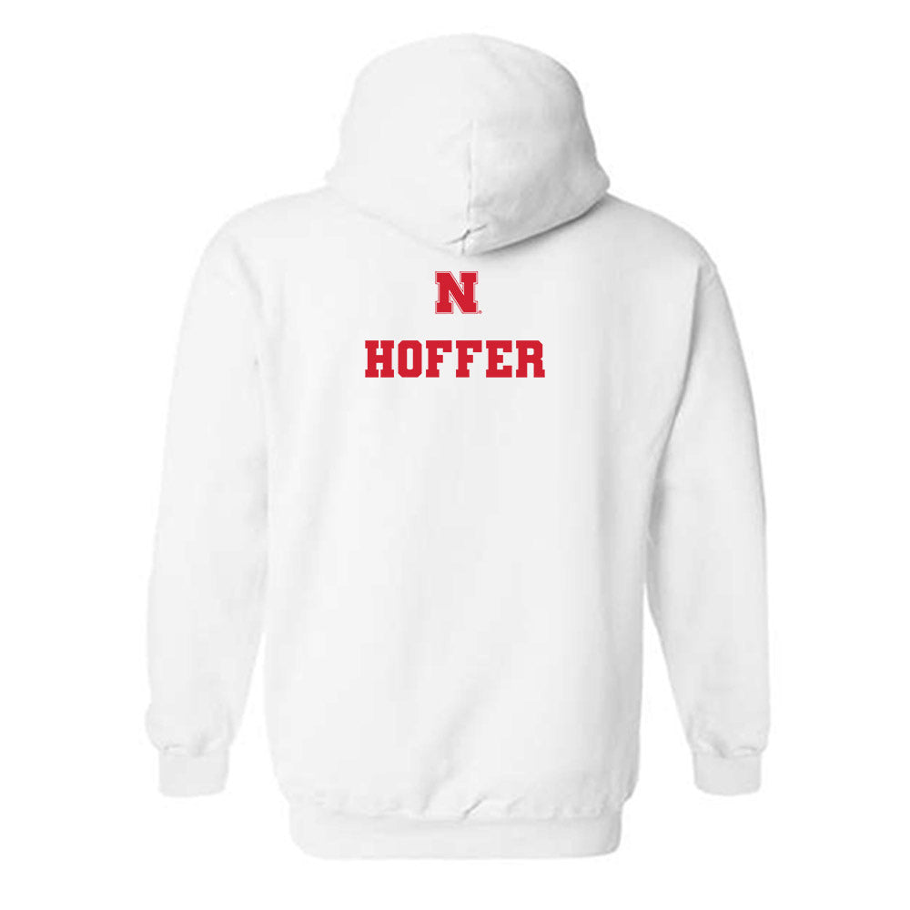 Nebraska - NCAA Men's Track & Field : Michael Hoffer - Generic Shersey Hooded Sweatshirt